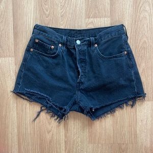 Distressed 501 Levis Shorts